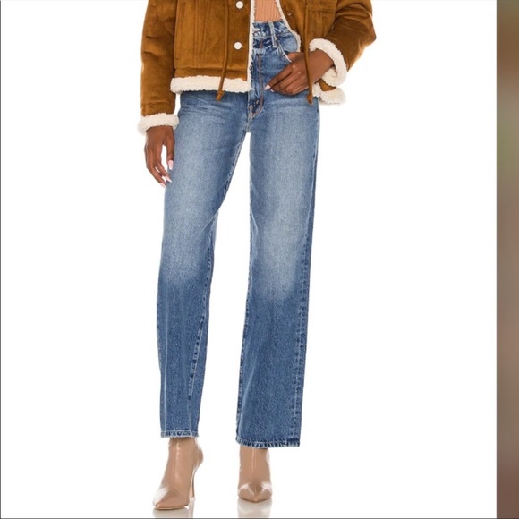 NWT MOTHER Tunnel Vision High Waist Wide Leg Jeans, Size 28 - Picture 4 of 6